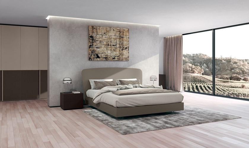 Febal Casa Кровать из лакированной фанеры с высоким изголовьем sun-id-1461007 - Вид №2