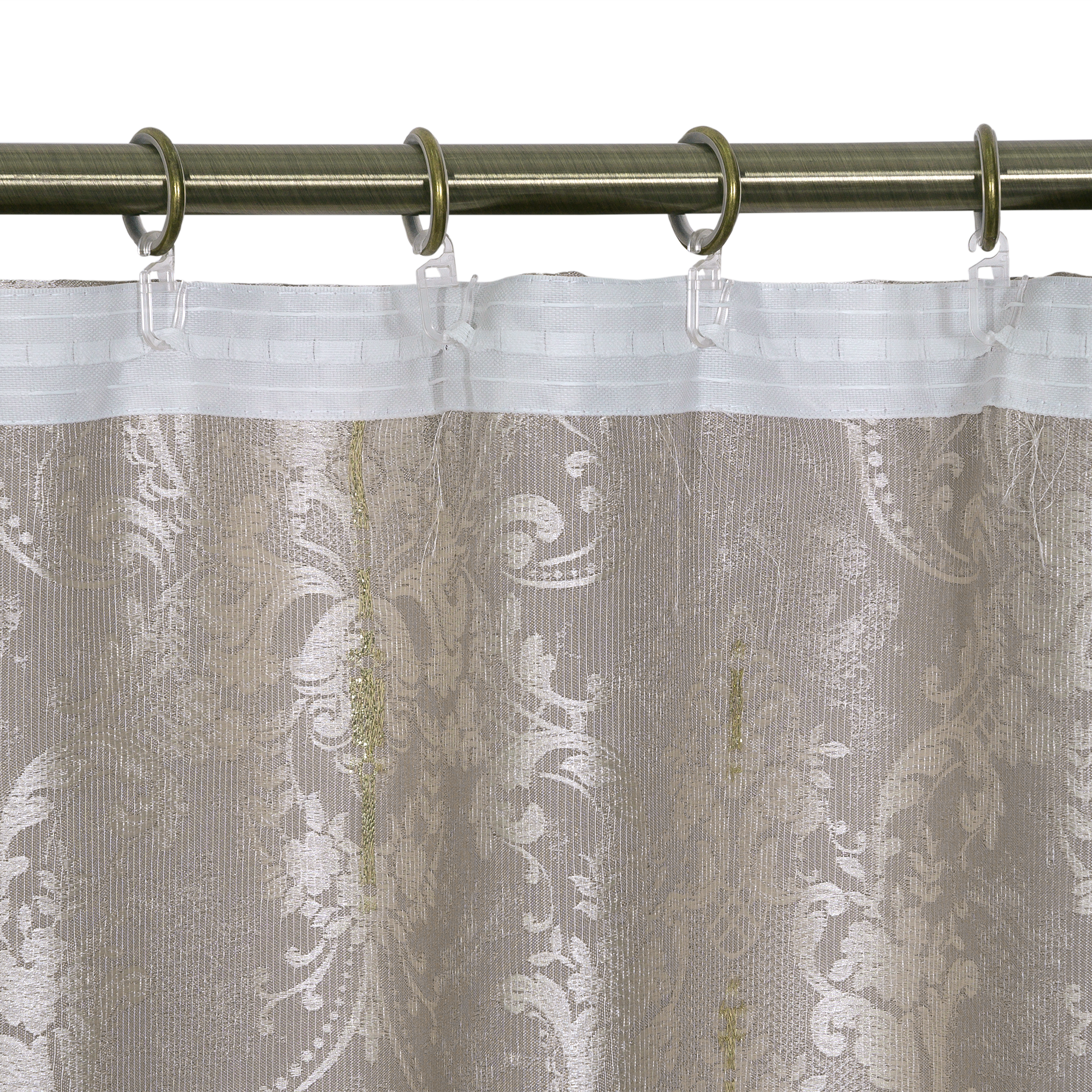 AMORE MIO Штора «Стамбул» золотая с вензелями для спальни 160х260 см 82009507 STLM-0017197 - Вид №4