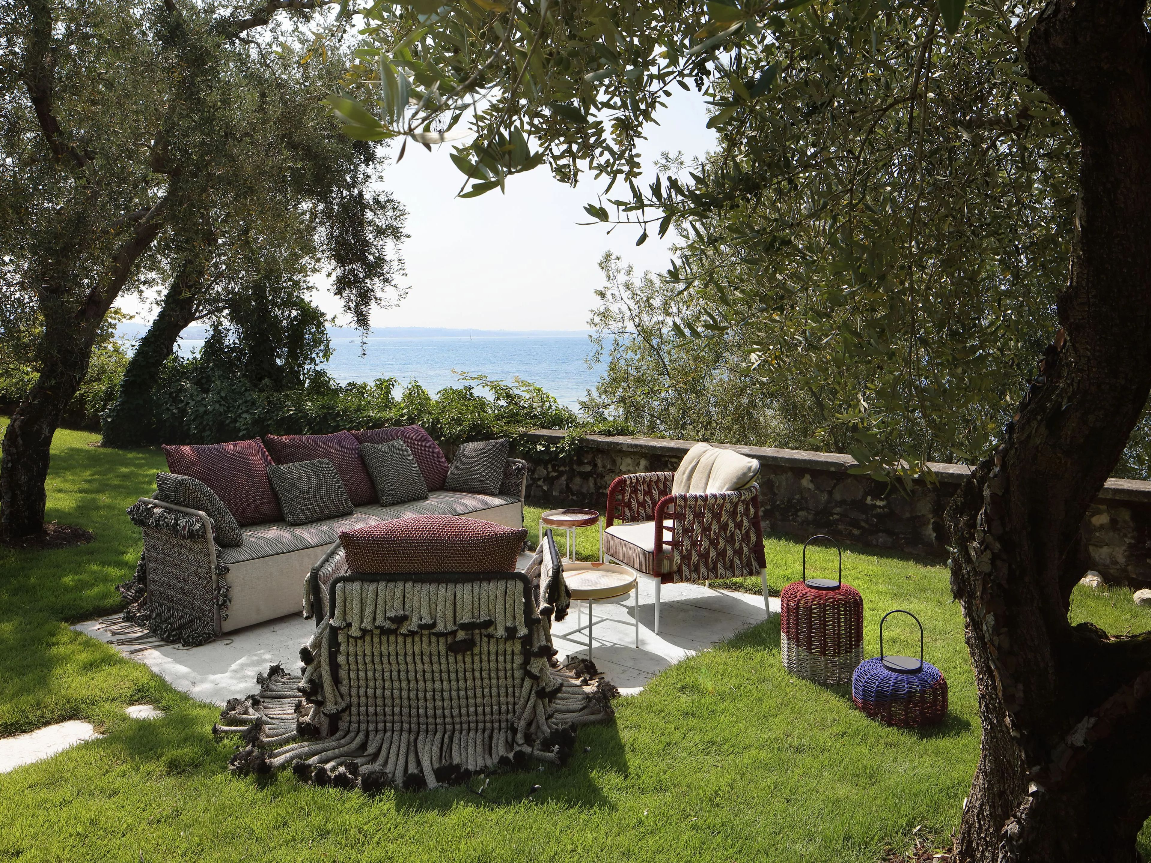 3-местный алюминиевый открытый диван с плетением Nodo Italia Antonio Marras + Nodo Italia ARCH-00151240 - Вид №7