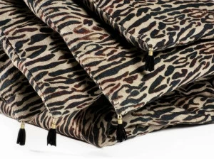 Élitis Льняное одеяло с вышивкой животных Tiger