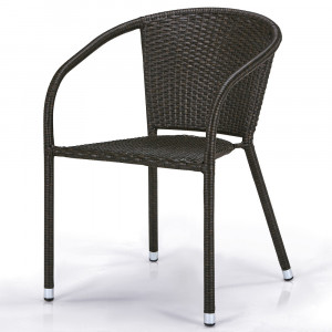 Y137C-W53 Brown Плетеное кресло Afina