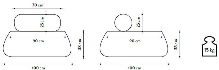 GART Модульное кресло из ткани Island sun-id-1504786 - Вид №2