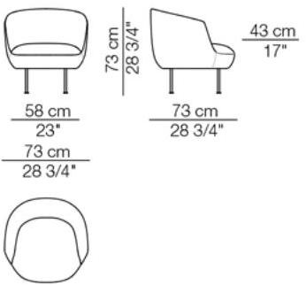 arflex Кресло с тканевой обивкой sun-id-1418892 - Вид №6