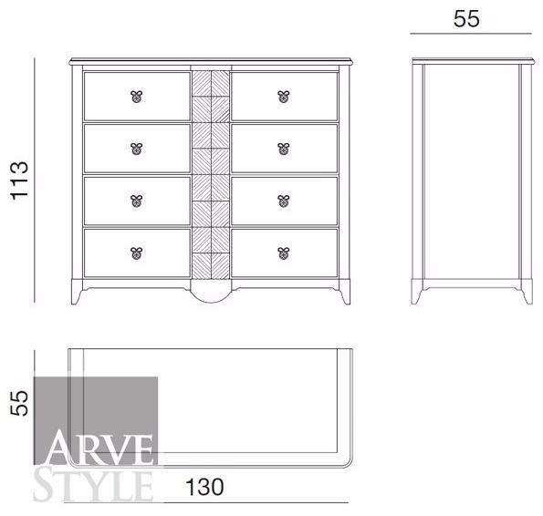 Arvestyle Комод из массива дерева Salieri sun-id-1463845 - Вид №3