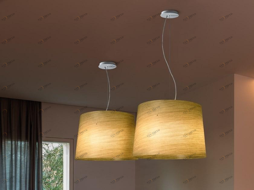 Quadrifoglio Подвесной светильник в льняной ткани Grace sun-id-1493696