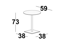 Круглый стол из МДФ со спицами