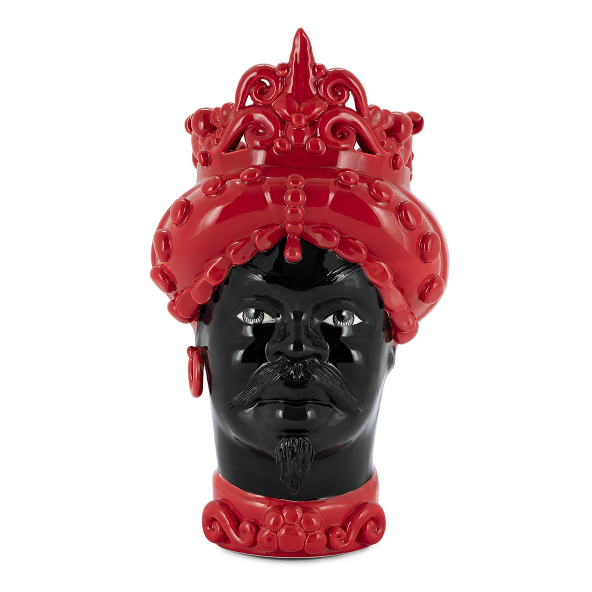 201065-10 ABHIKA ВАЗА MORO MAN MED. ПРОСТО WHITE  - Вид №2