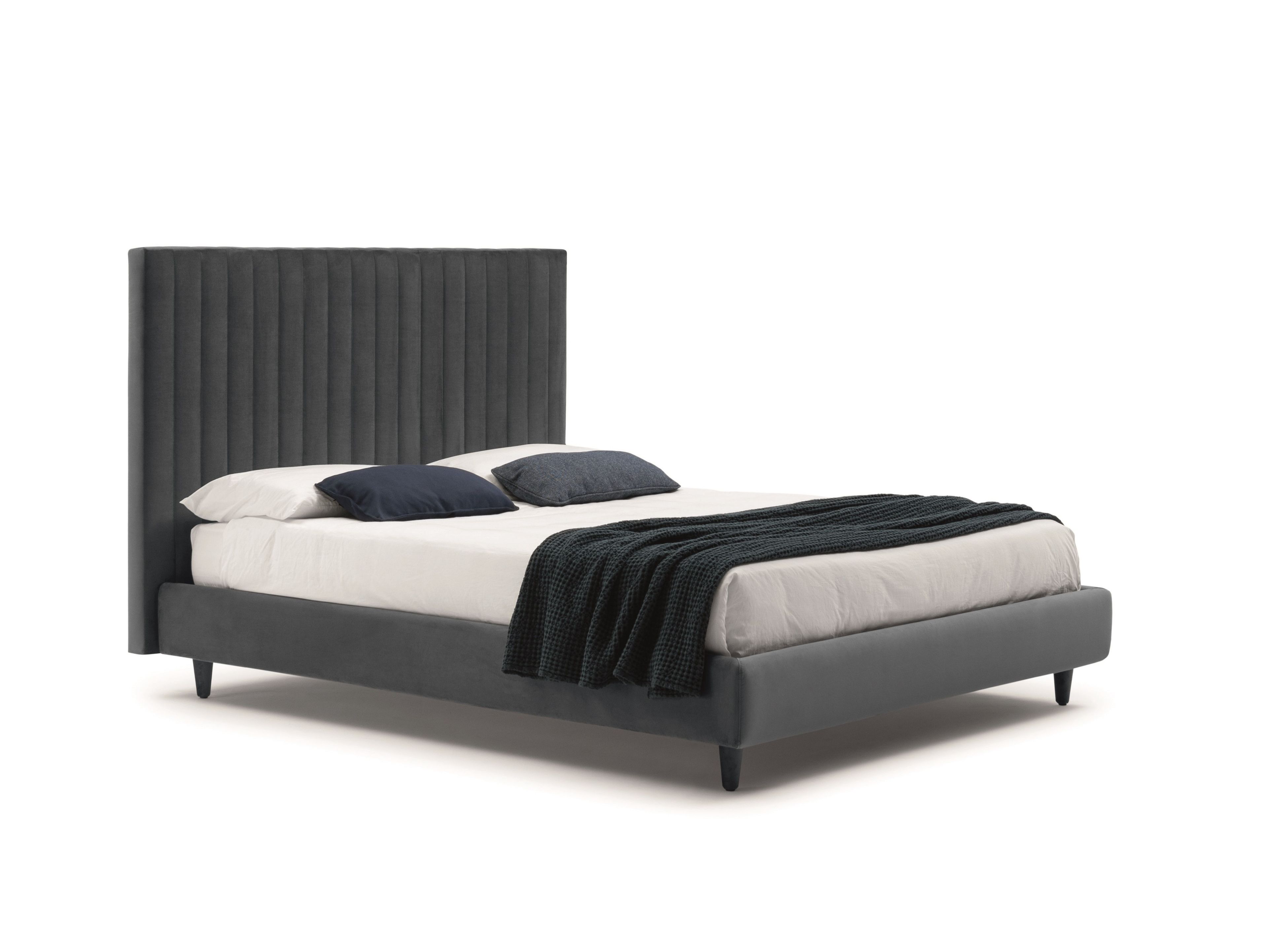 Двуспальная мягкая кровать с высоким изголовьем Bolzan Clay ARCH-00083963 - Вид №1