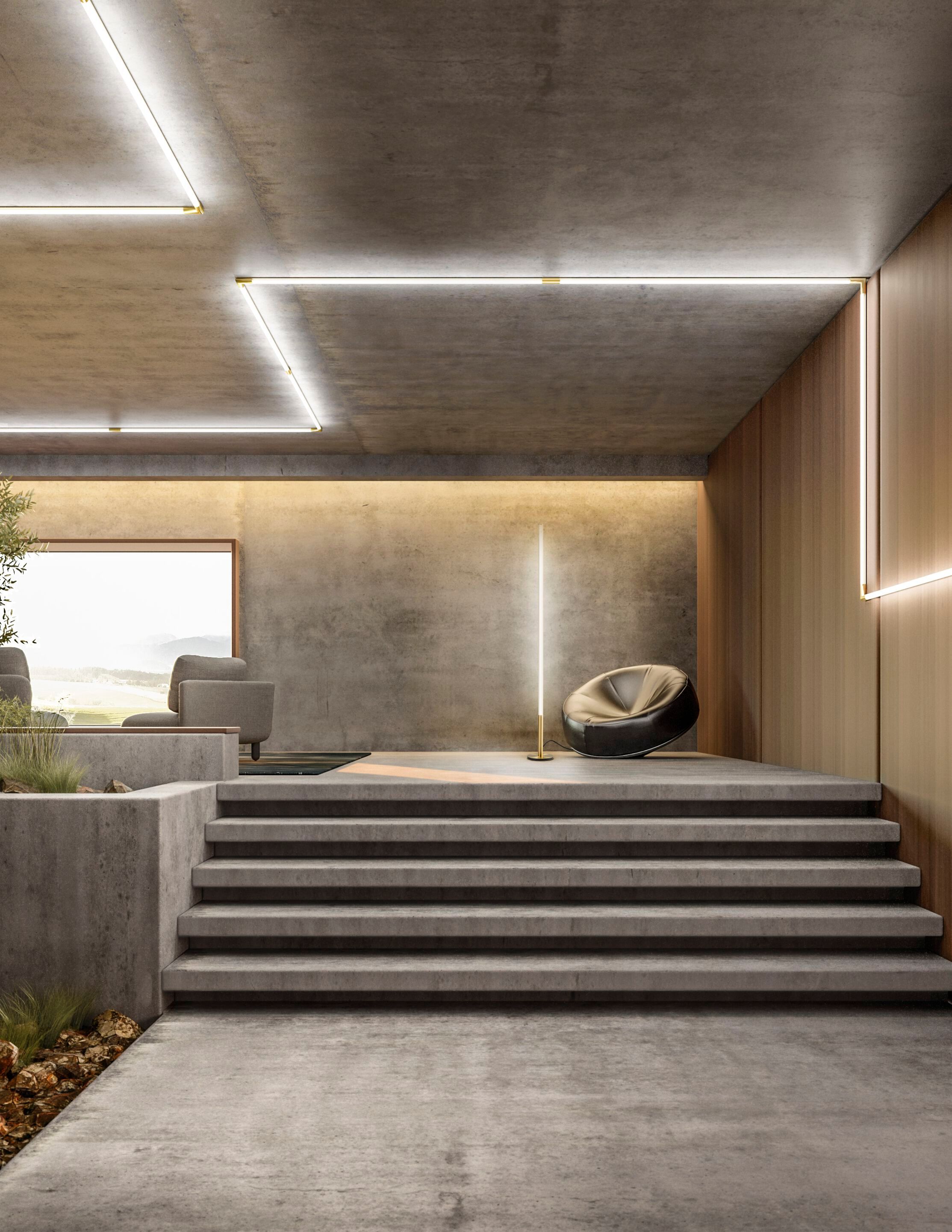 Металл затемняемый светодиодный торшер ZAVA Cosima ARCH-00100362 - Вид №2