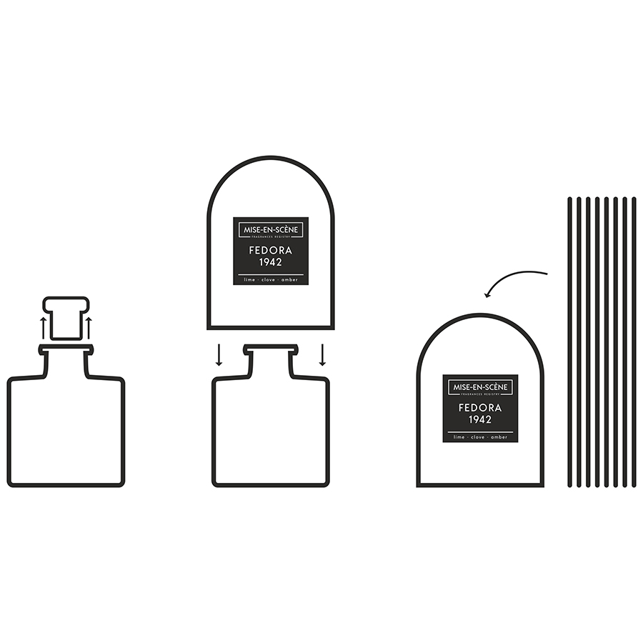MK200GCMS Диффузор ароматический , mise en scene, fedora 1942, 200 мл Ambientair  - Вид №4