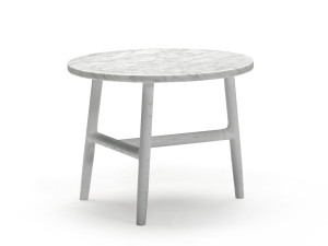 Круглый мраморный журнальный столик
