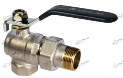 Кран шаровый амер. 1/2 L U г/ш угл. со сгоном руч. AQL 1173 AQL 1173 AQUALINK 181228