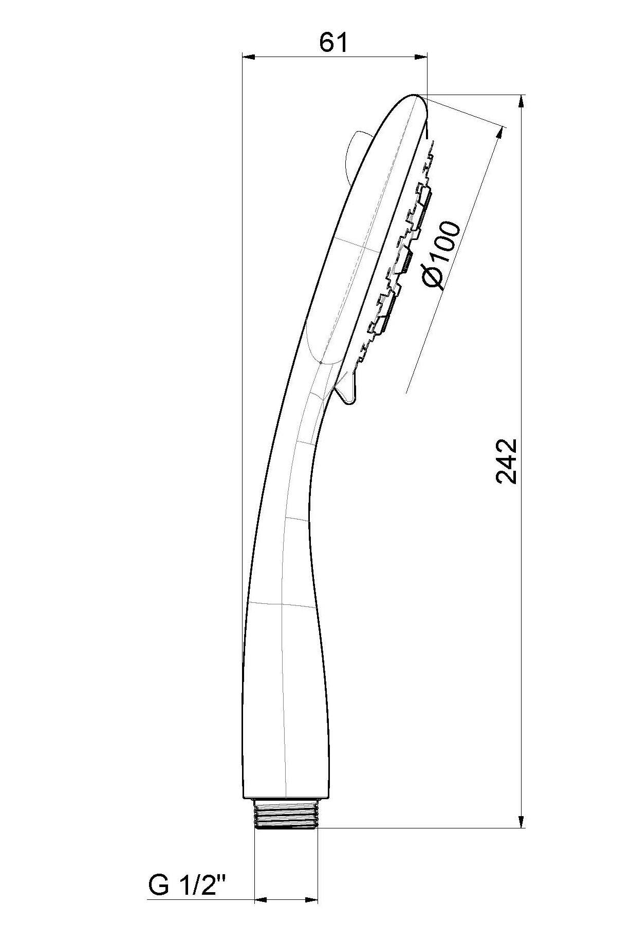 ABS ручной душ Newform набор для душа ARCH-00151853 - Вид №2