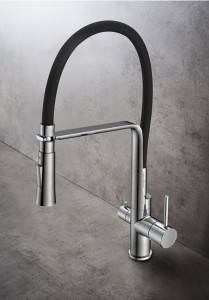 1382000 Кухонный Смеситель Verge Chrome С Спрей Для Посудомоечной Машины ... Hafa  Хромированный;Черный