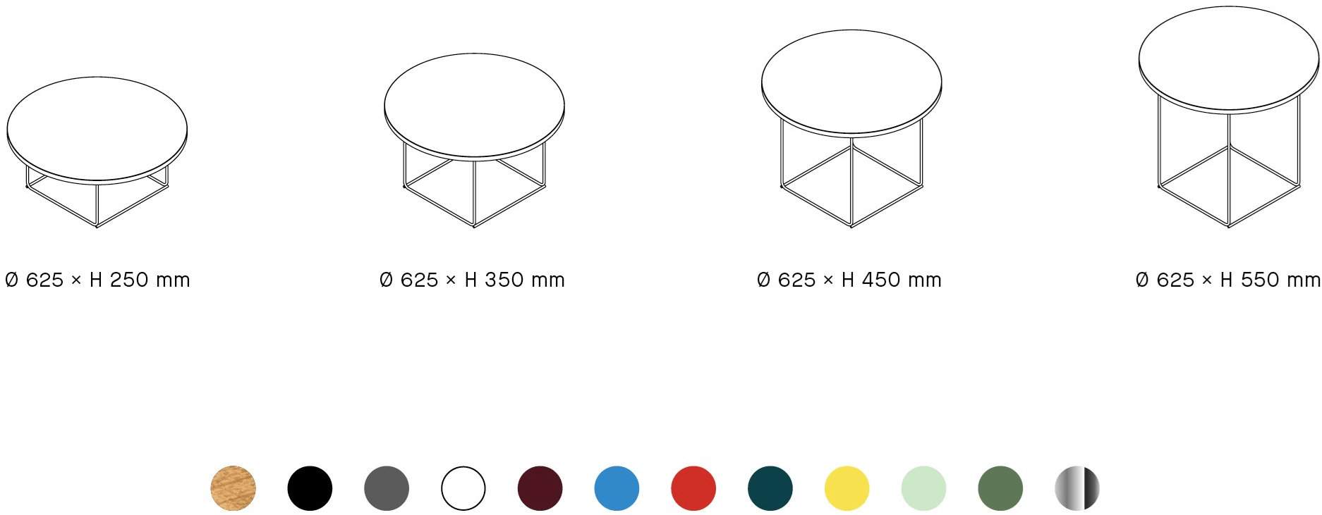 LOEHR Сервиз круглый стол в мдф Umbra sun-id-1369172 - Вид №3