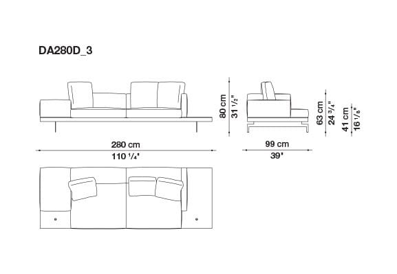 3-местный тканевый диван B&B Italia док ARCH-00033457 - Вид №146