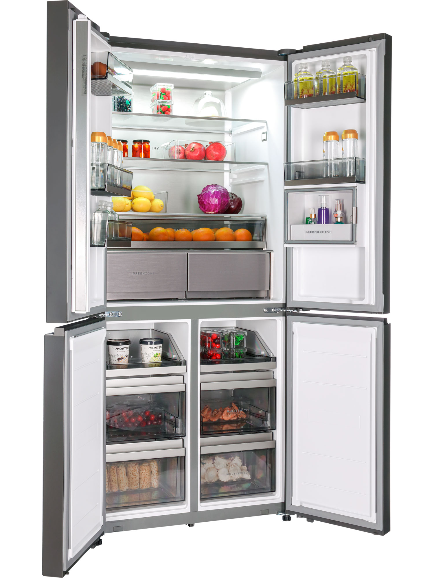 9168754 Холодильник многодверный   HIBERG RFQ-610G GS inverter серый STDN-0085624 - Вид №7