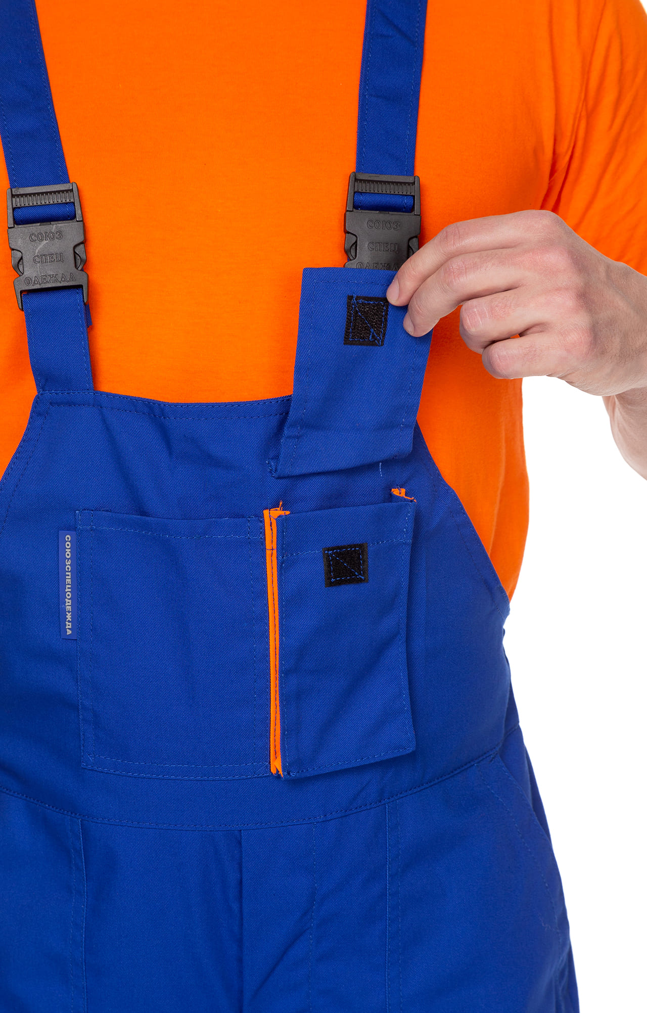 65617 Полукомбинезон "Эксперт-2" василек  Летняя спецодежда  размер 48-50/182-188  - Вид №5