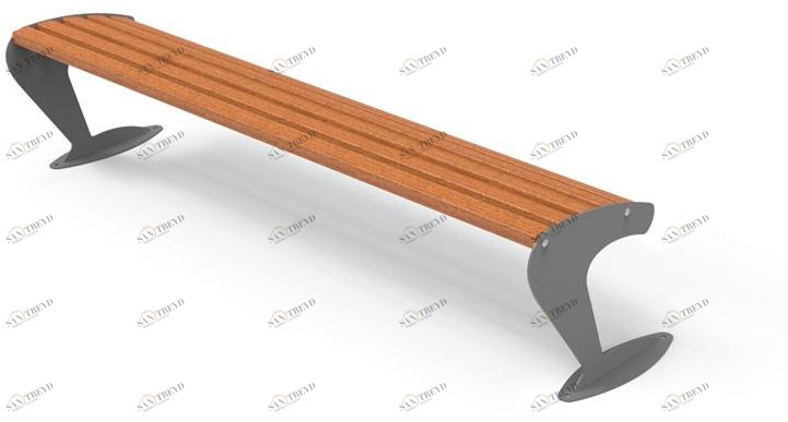 City Design Деревянная скамейка без спинки Albatros Albatros - pw, pwb