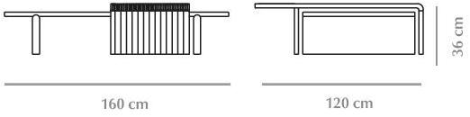 DOOQ Низкий прямоугольный журнальный столик из травертина sun-id-1457403 - Вид №5