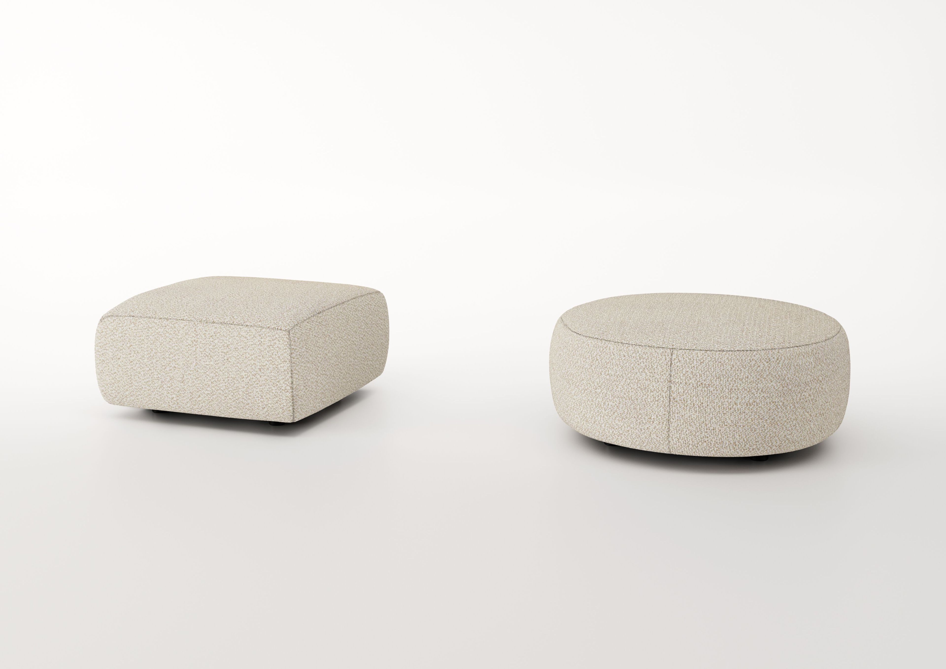 Круглый пуф из ткани Bizzotto Italia Aequilibrium ARCH-00085732 - Вид №1