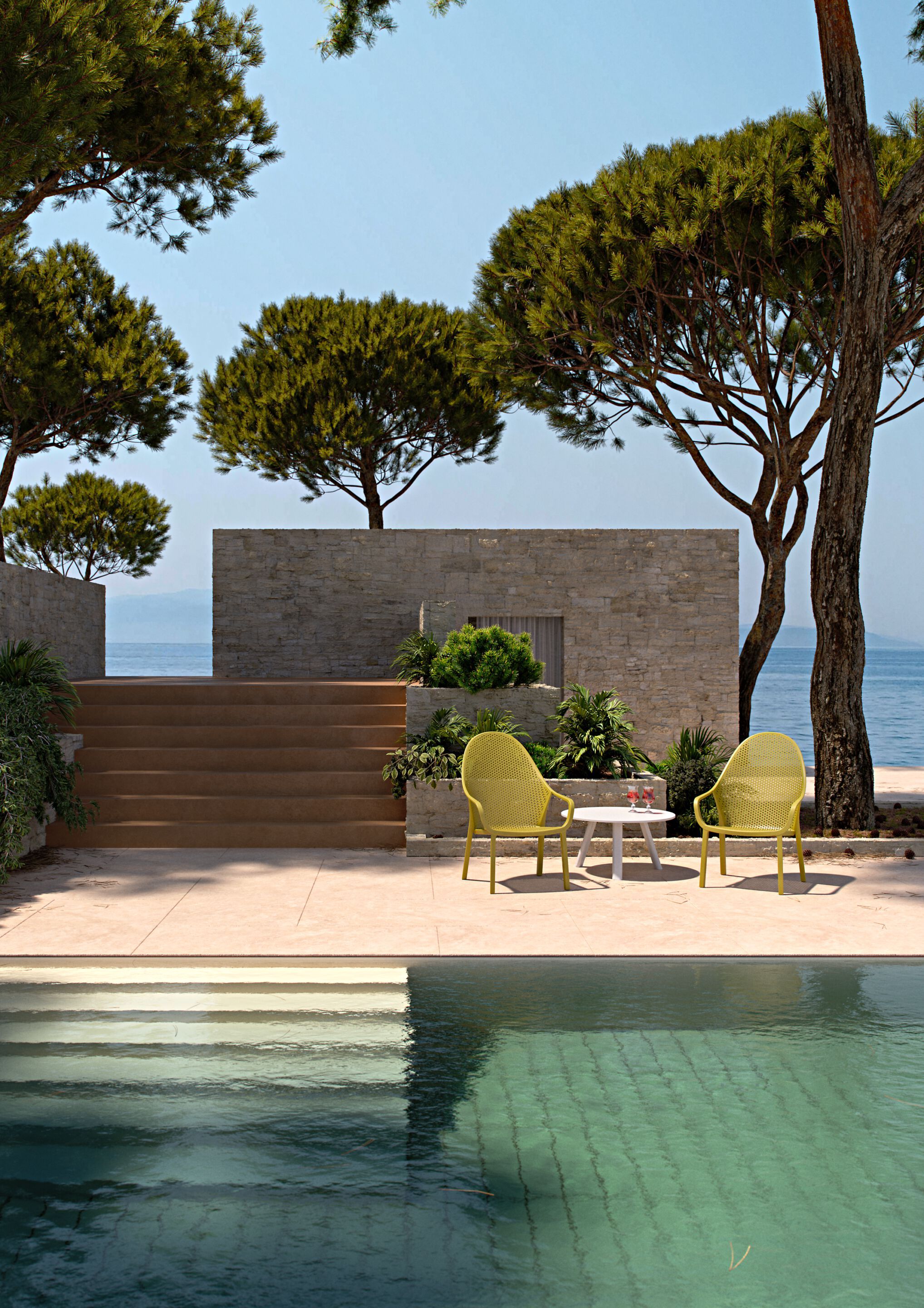 Кресло из инженерного пластика с подлокотниками GABER Gianet ARCH-00095037 - Вид №3