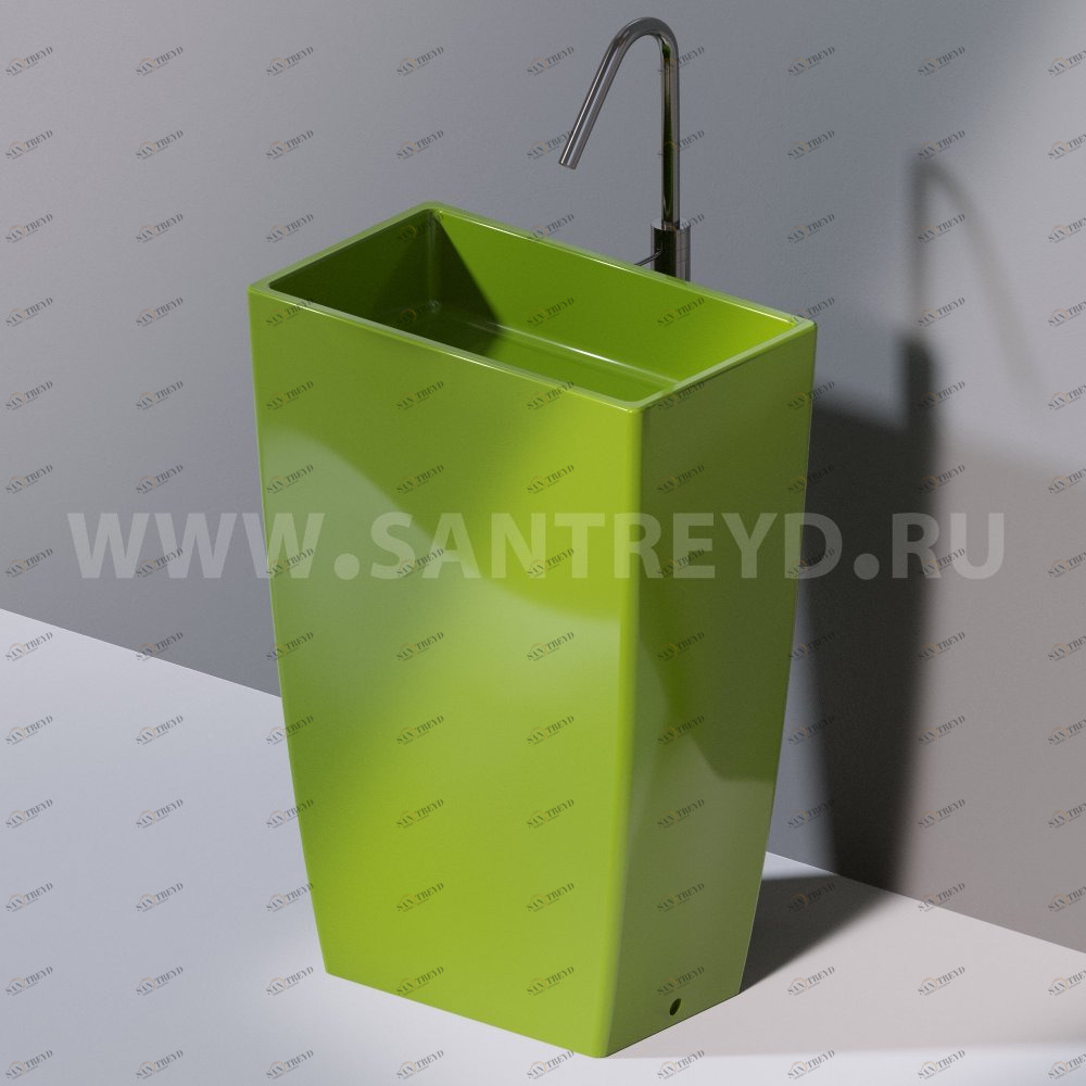 L110121 Напольная раковина стоящая прямоугольная A. e T. Italia Tower AeT ITALIA