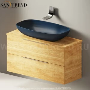 Flaminia BOX Настенная тумба для раковины 95 см с 2-мя ящиками BX826.WQ