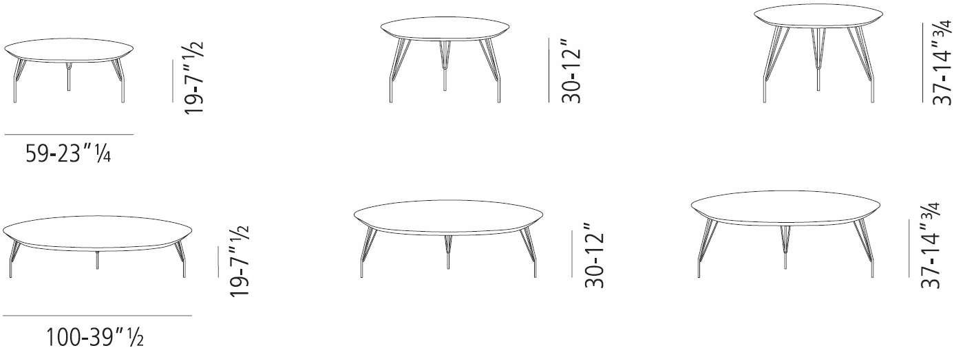 Vibieffe Низкий мраморный журнальный столик для гостиной 710 pop sun-id-1361303 - Вид №7