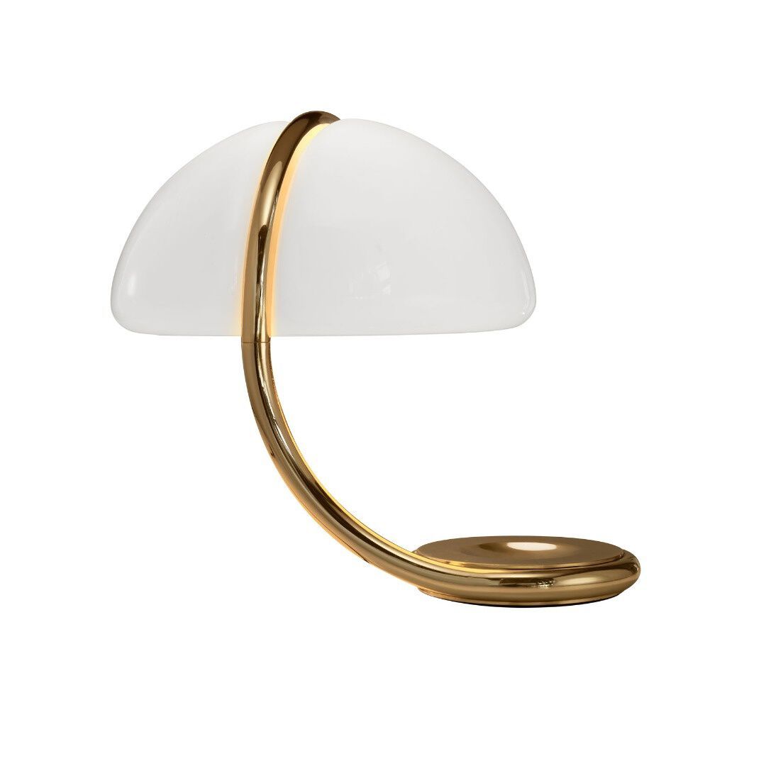 Металлическая настольная лампа с абажуром из метакрилата Martinelli Luce змея ARCH-00057086 - Вид №9