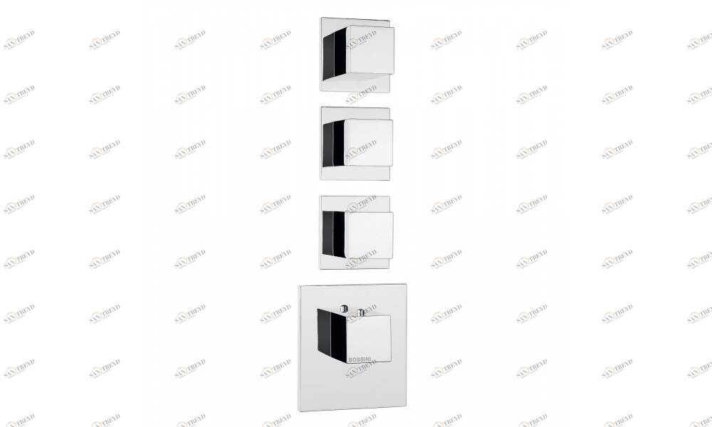 Z032205 + Z030271 000 Смеситель & запорный кран Cube 4 Outlets (with diverter) HP BOSSINI 