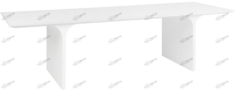 Maiullari Прямоугольный лакированный обеденный стол Wing sun-id-1483680