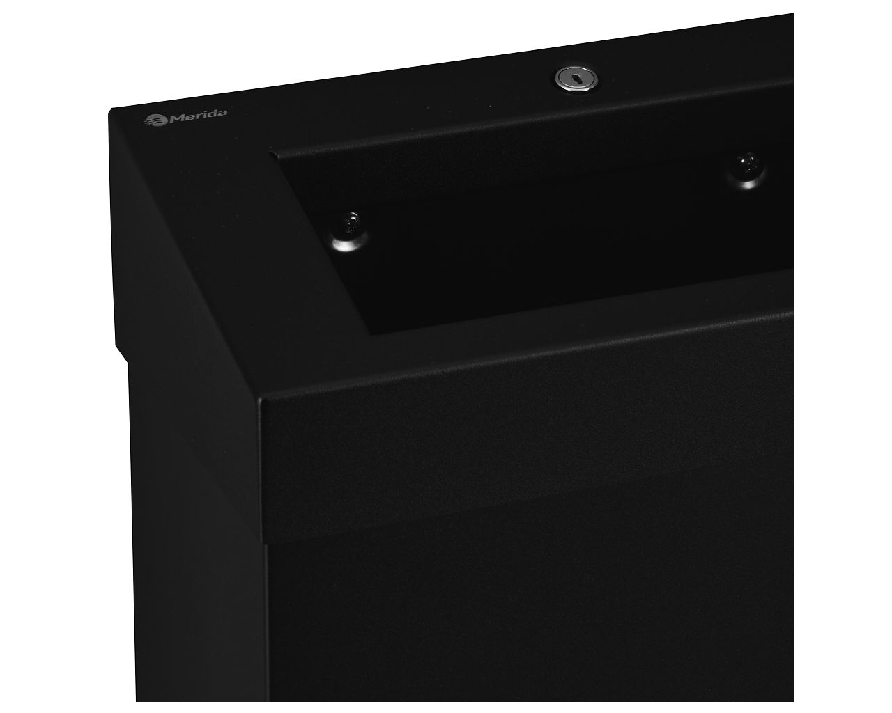 KSC106 Ведро для мусора открытое STELLA SLIM BLACK LINE, объем 27 л, черный Merida  - Вид №3