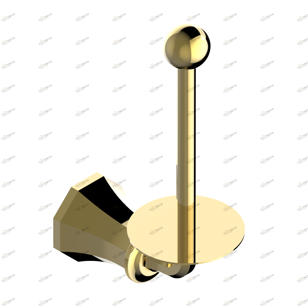 A54-542 Бумагодержатель настенный резервный Thg-paris Art Déco Покрытие PVD золотистый цвет A54-542 CAT.F