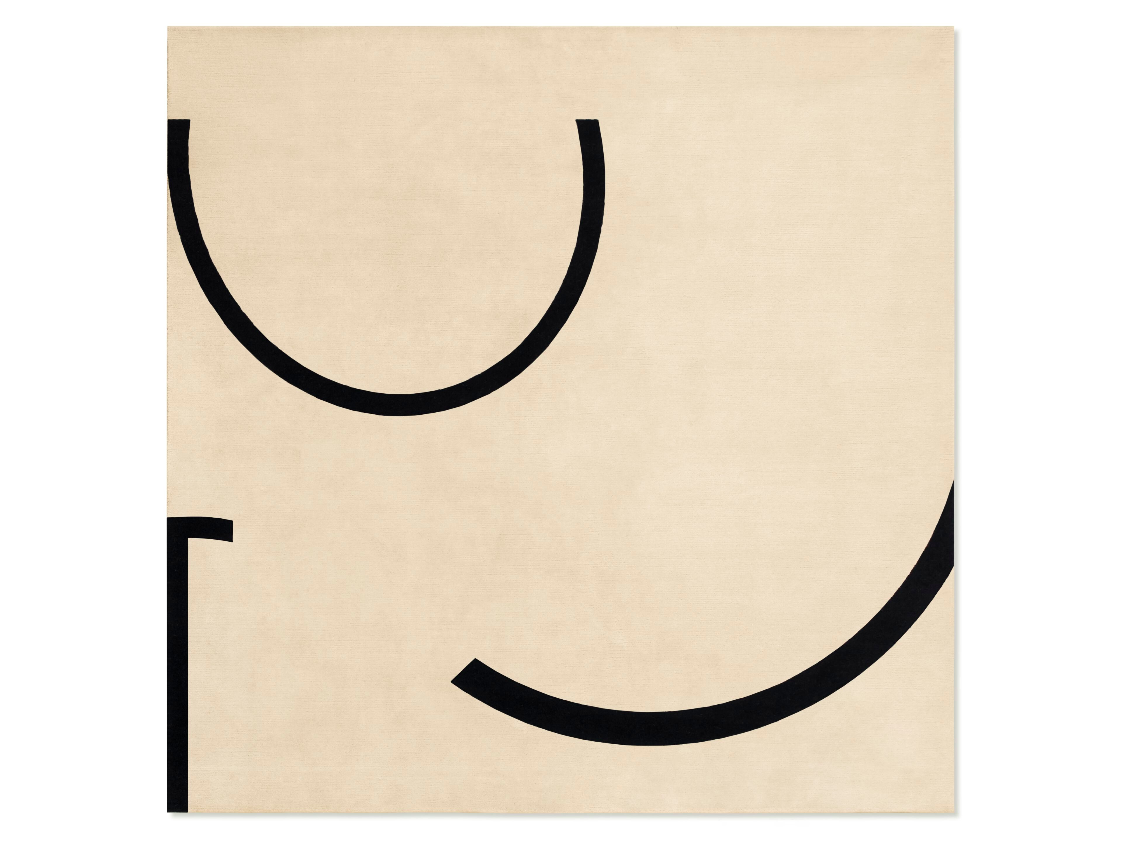 Новая Зеландия шерсть ручной работы квадратный ковер Classicon FAUBOURG ARCH-00134641