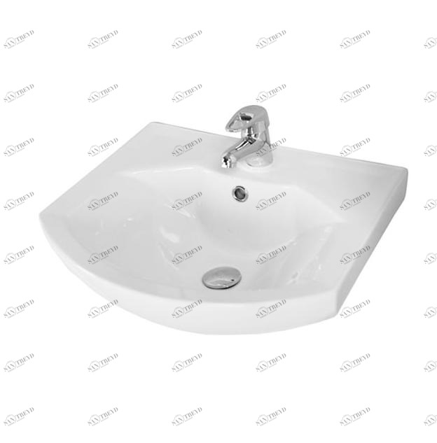 1WH207781 Подвесная раковина настенная прямоугольная AQUATON РИКО белая