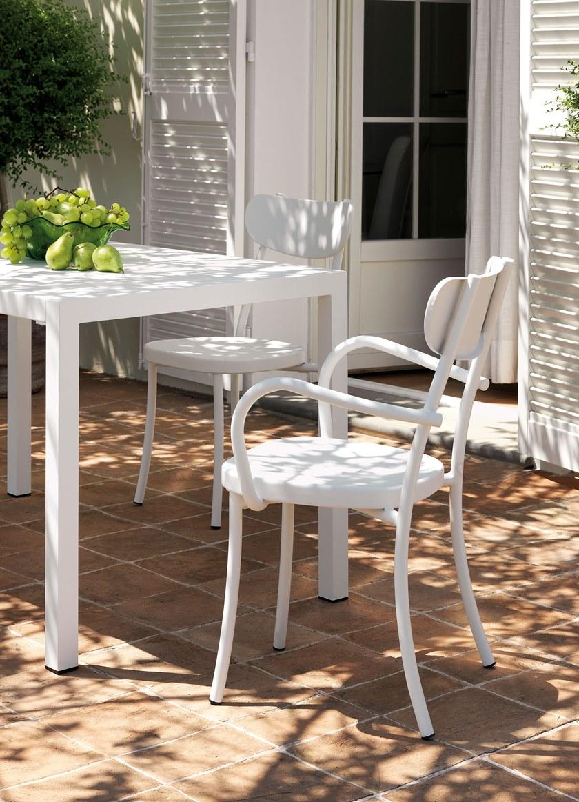 Vermobil Штабелируемый металлический садовый стул с подлокотниками Miami Mi300 - Вид №11