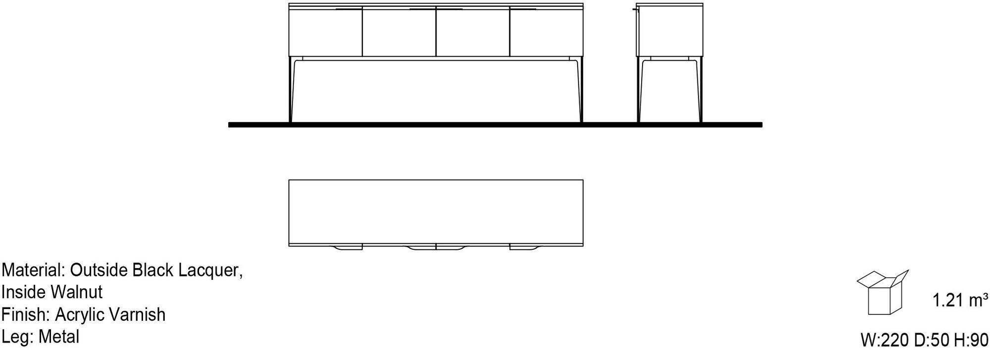 Mobi Буфет из массива дерева Charm sun-id-1501072 - Вид №3