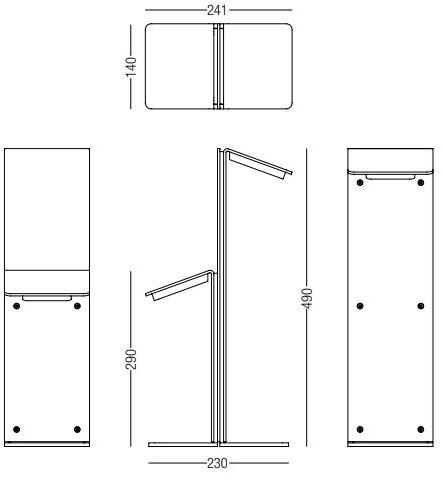 Светодиодный алюминиевый столбик Santreyd sun-id-1353054 - Вид №2