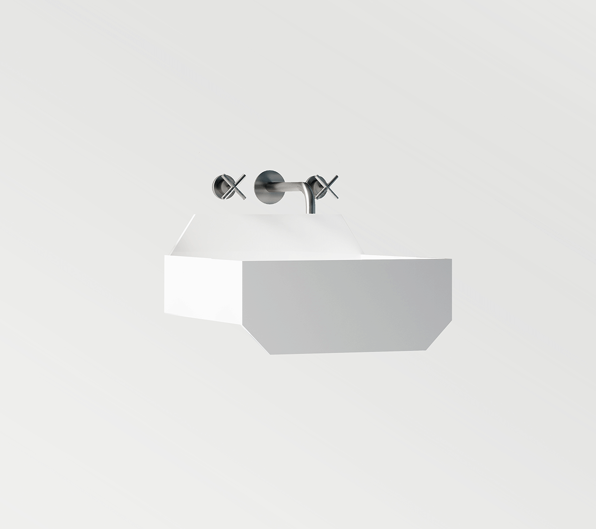 com_EXLAVFRIEZE1L Подвесная раковина настенная прямоугольная Ex.T Frieze белая