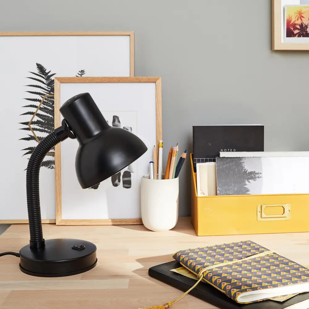 Настольная лампа Inspire Buro E27x40 Вт цвет чёрный 81956469 STLM-2073395  - Вид №9