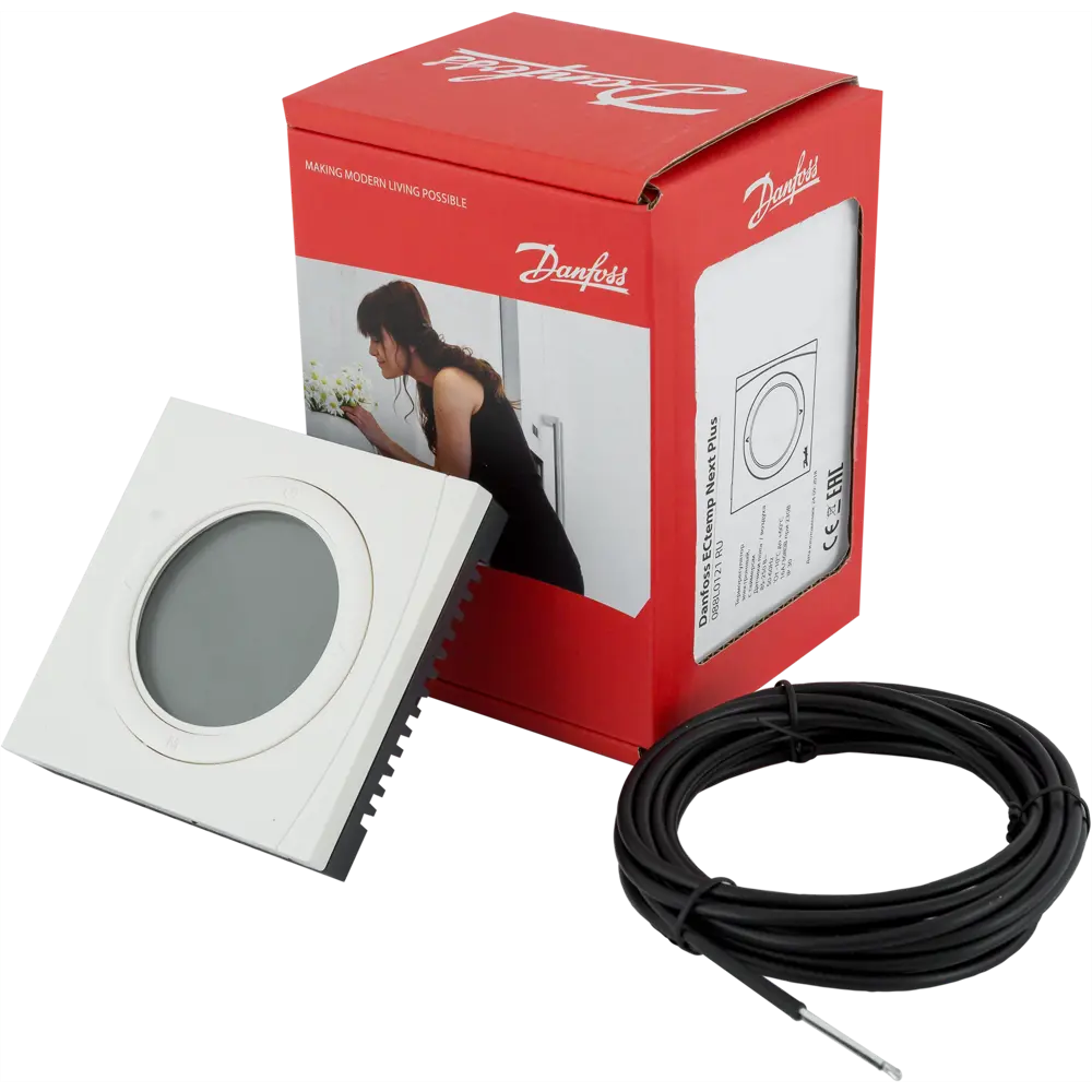 Терморегулятор для теплого пола Danfoss ECtemp Next Plus цифровой, 3520 Вт, цвет белый 82320102 STLM-2082409  - Вид №2