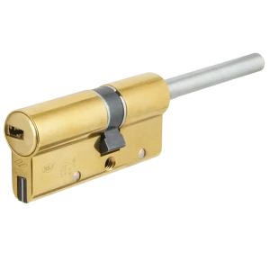Цилиндр Cisa AP4S 0P3S7-90.66, 45x10x25 мм, ключ/шток, цвет латунь, без вертушки 82393111 STLM-2066227