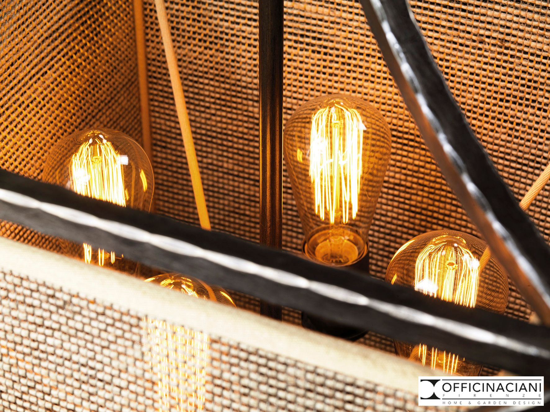 Железный подвесной светильник OFFICINACIANI QUATTRO ARCH-00076521 - Вид №2