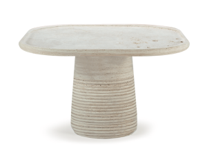 Квадратный стол из травертина