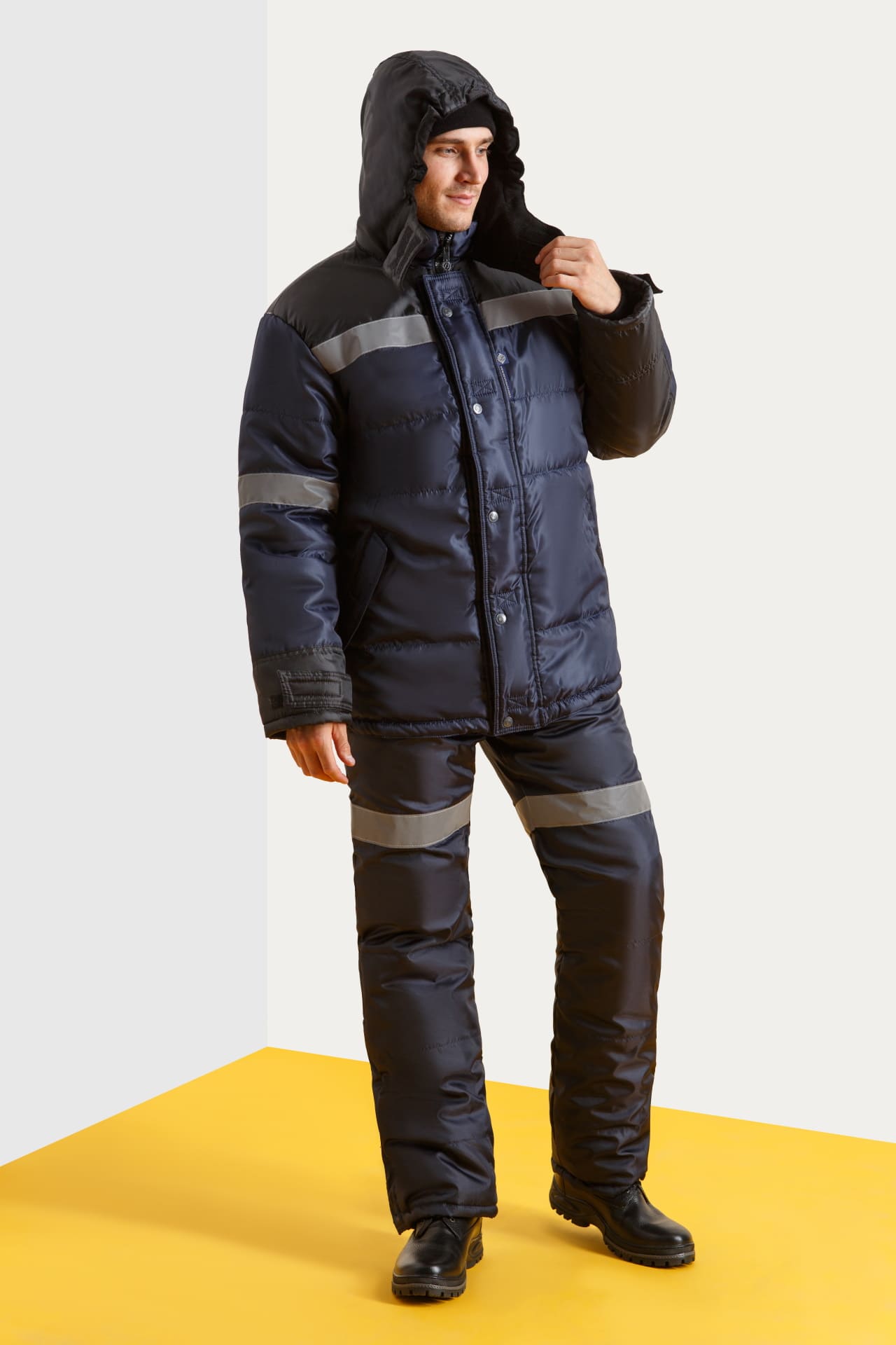 64940 Куртка  утепленная ткань "Оксфорд" с СВП (СОП) VeyGar  Зимняя спецодежда Santreyd  - Вид №11