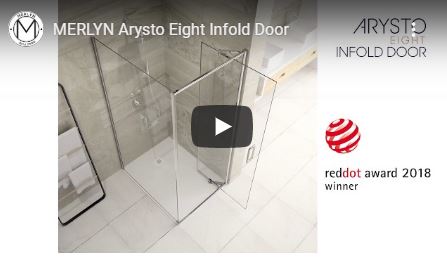 Торцевая панель для монтажа с дверью AR8SPN70H Merlyn Arysto Хромированный  - Вид №3