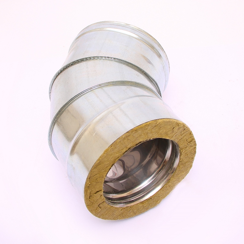 Сэндвич-колено 135" Ferrum Ф130х200 оцинкованная сталь (430/0,5мм) FD07130N4FC - Вид №3