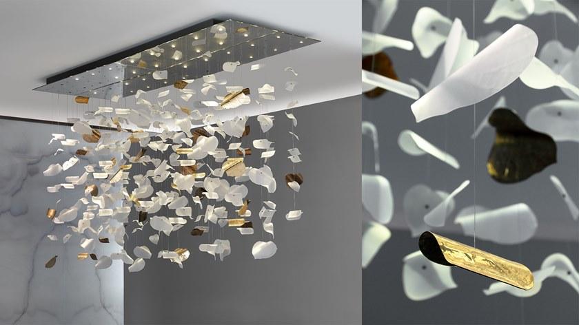 Reflex Led подвесной светильник из травленого стекла sun-id-1391785 - Вид №2