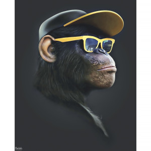 Картина на холсте "Ботан" 40x50 см FBRUSH - животные для кухни 82887137